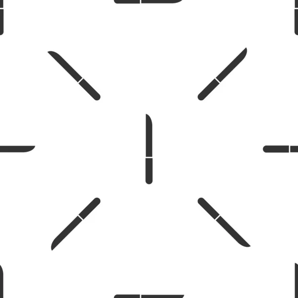 Γκρίζο Μαχαίρι Εικονίδιο Απομονωμένη Αδιάλειπτη Μοτίβο Λευκό Φόντο Σύμβολο Μαχαιροπίρουνων — Διανυσματικό Αρχείο
