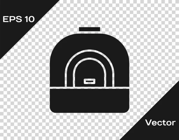 Icono Del Horno Gris Aislado Sobre Fondo Transparente Letrero Horno — Vector de stock