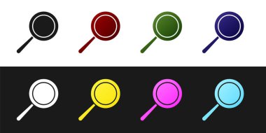 Tava simgesini siyah beyaz arkaplanda izole et. Kızartma veya kızartma gıda sembolü. Vektör İllüstrasyonu