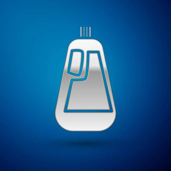 Silver Plastic Bottle Liquid Laundry Detergent Bleach Dishwashing Liquid Icon — 스톡 벡터