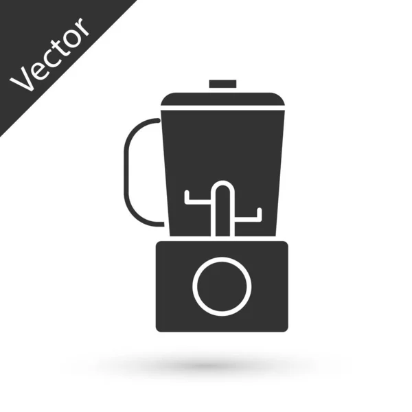 Icono Grey Blender Aislado Sobre Fondo Blanco Cocina Eléctrica Licuadora — Vector de stock