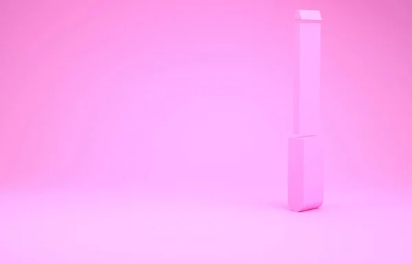 Pink Knife ακονιστής εικονίδιο απομονώνονται σε ροζ φόντο. Μινιμαλιστική έννοια. 3d απεικόνιση 3D καθιστούν — Φωτογραφία Αρχείου