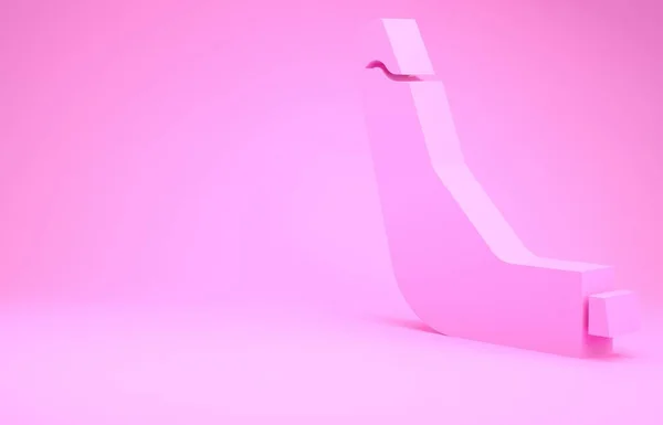 Иконка Розового Ингалятора Выделена Розовом Фоне Дыхание Облегчения Кашля Вдыхание — стоковое фото