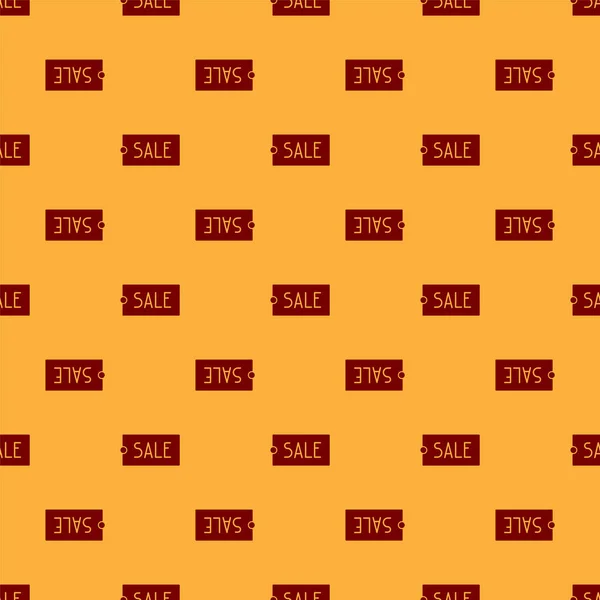 Red Price Etiqueta Con Una Inscripción Venta Icono Aislado Patrón — Vector de stock