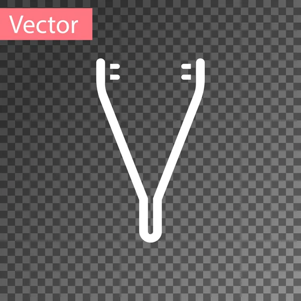 Weiße Medizinische Pinzette Symbol Isoliert Auf Transparentem Hintergrund Medizin Und — Stockvektor