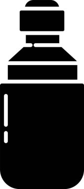 Siyah tıbbi marihuana ya da kenevir yaprağı zeytinyağı damlası ikonu beyaz arka planda izole edilmiş. Esrar özütü. Kenevir sembolü. Vektör İllüstrasyonu