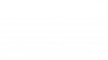 Siyah çizgi satıcı simgesi beyaz arkaplanda izole edildi. 4K Video hareketli grafik canlandırması