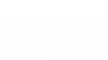 Beyaz arkaplanda siyah çizgi sertifika şablon simgesi izole edildi. Başarı, ödül, diploma, burs, diploma. İş başarısı sertifikası 4K Video hareketli grafik canlandırması