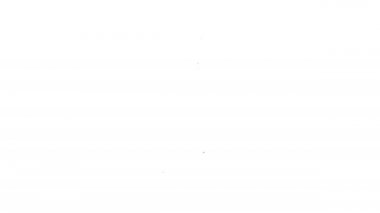 Beyaz arka planda siyah çizgi kremi ya da losyon kozmetik tüp ikonu izole edilmiş. Erkekler için vücut bakım ürünleri. 4K Video hareketli grafik canlandırması