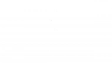 Beyaz arka planda izole edilmiş siyah çizgi şampuan ikonu. 4K Video hareketli grafik canlandırması