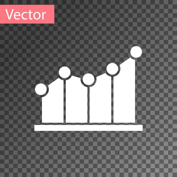 Vit Paj Diagram Infographic Ikon Isolerad Transparent Bakgrund Diagramskylt Vektor — Stock vektor