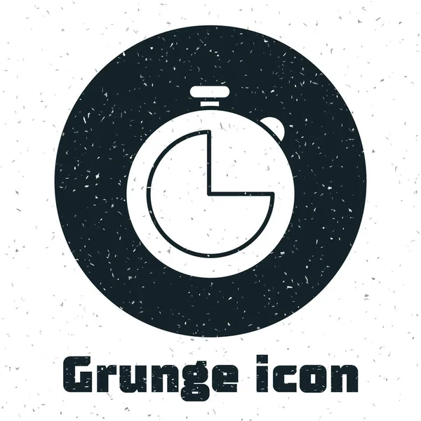 Ícone Temporizador Grunge Kitchen Isolado Fundo Branco Utensílio Cozinha Desenho —  Vetores de Stock