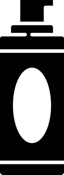 Чорний Гоління Гель Піни Значок Ізольовані Білому Тлі Гоління Вершками — стоковий вектор
