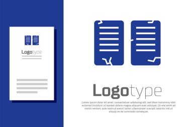 Mavi Emirler simgesi beyaz arkaplanda izole edildi. Tanrılar hukuku kavramı. Logo tasarım şablonu elemanı. Vektör İllüstrasyonu