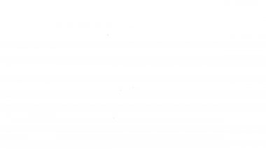 Siyah çizgi trafik levhası. Beyaz arkaplanda sinyal simgesi izole edildi. İşaretçi sembolü. Sokak bilgi tabelası. Yön tabelası. 4K Video hareketli grafik canlandırması