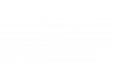 Beyaz zemin üzerinde siyah çizgi rüzgar gül ikonu izole. Seyahat için pusula simgesi. Navigasyon tasarımı. 4K Video hareketli grafik canlandırması