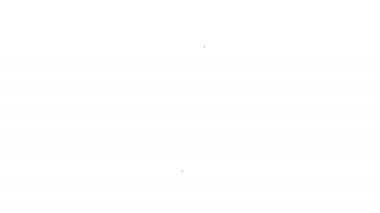 Beyaz arka planda izole edilmiş pencere simgesi için siyah çizgi temizleme servisi. Silecek, kazıyıcı, silecek. 4K Video hareketli grafik canlandırması