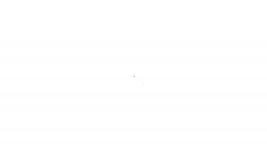 Beyaz arkaplanda yeni bir simge izole edilmiş siyah çizgi düğmesi. Rozet fiyatına. Reklam etiketi indirimi. 4K Video hareketli grafik canlandırması