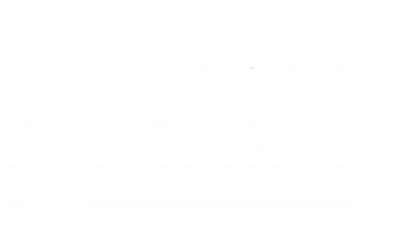 Beyaz zemin üzerinde yağmur ikonu olan siyah çizgi bulutu. Yağmur damlaları ile yağmur bulutu yağışı. 4K Video hareketli grafik canlandırması