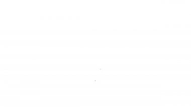 Siyah çizgi su bırakma yüzdesi simgesi beyaz arkaplanda izole edildi. Nem analizi. 4K Video hareketli grafik canlandırması