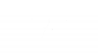 Tornado simgesi beyaz arkaplanda izole edildi. Kasırga, kasırga, fırtına bacası, kasırga ya da hortum ikonu. 4K Video hareketli grafik canlandırması