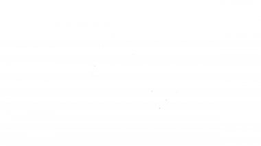 Siyah çizgi termometresi ve beyaz zemin üzerinde güneş ikonu olan bulut. 4K Video hareketli grafik canlandırması