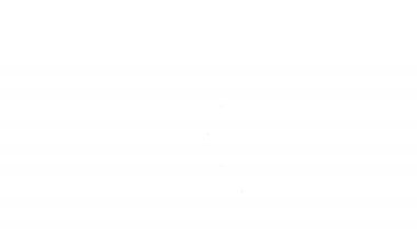 Siyah çizgi elektrikli süpürge ikonu beyaz arkaplanda izole edildi. 4K Video hareketli grafik canlandırması