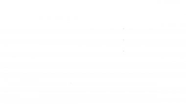 Beyaz arka planda siyah çizgi Ulusal Almanya bayrağı ikonu izole edildi. 4K Video hareketli grafik canlandırması