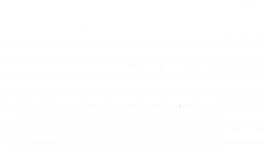 Siyah çizgi dağ simgesi beyaz arkaplanda izole edildi. Zaferin ya da başarının sembolü. 4K Video hareketli grafik canlandırması