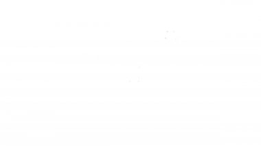 Siyah çizgi Teleskop simgesi beyaz arkaplanda izole edildi. Bilimsel bir alet. Eğitim ve astronomi elementi, dürbün ve çalışma yıldızları. 4K Video hareketli grafik canlandırması