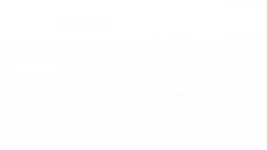 Siyah çizgi çiçek analiz simgesi beyaz arkaplanda izole edildi. 4K Video hareketli grafik canlandırması