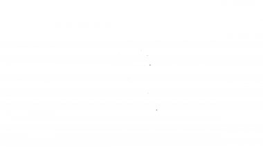 Siyah çizgi Akıllı kontrol sistemi mobil uygulama simgesi beyaz arkaplanda izole edildi. 4K Video hareketli grafik canlandırması