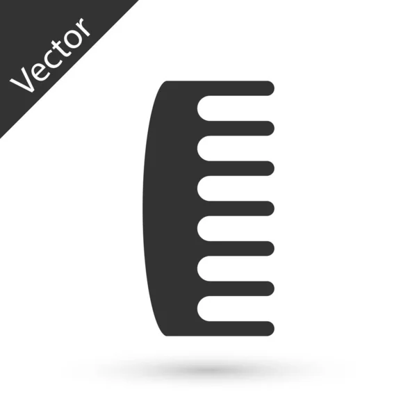 Šedé Vlasy Ikona Izolované Bílém Pozadí Znak Česaných Vlasů Symbol — Stockový vektor