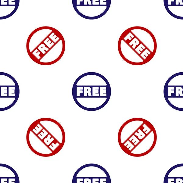 Μπλε Και Κόκκινο Price Tag Επιγραφή Free Icon Isolated Unless — Διανυσματικό Αρχείο