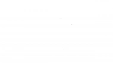 Siyah çizgili adam mendil ya da peçeteyi beyaz arka planda izole edilmiş burun simgesine tutuyordu. Coryza hastalığının belirtileri. 4K Video hareketli grafik canlandırması