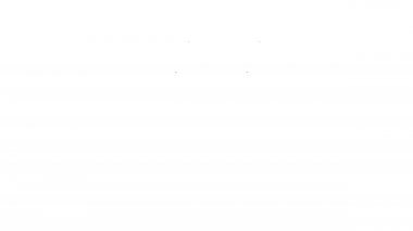 Siyah çizgi Windscreen sileceği simgesi beyaz arkaplanda izole edildi. 4K Video hareketli grafik canlandırması