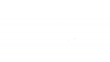 Siyah çizgi araba ayna ikonu beyaz arkaplanda izole edildi. 4K Video hareketli grafik canlandırması