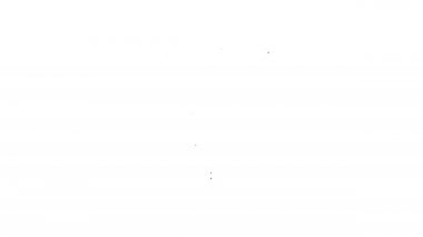 Siyah çizgi yıkama simgesi beyaz arkaplanda izole edildi. Çamaşır makinesi simgesi. Çamaşır makinesi, çamaşır makinesi. Ev aletleri sembolü. 4K Video hareketli grafik canlandırması