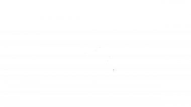 Siyah hat cep telefonu beyaz arkaplanda izole edilmiş SSS bilgi simgesi. Sık sık sorulan sorular. 4K Video hareketli grafik canlandırması