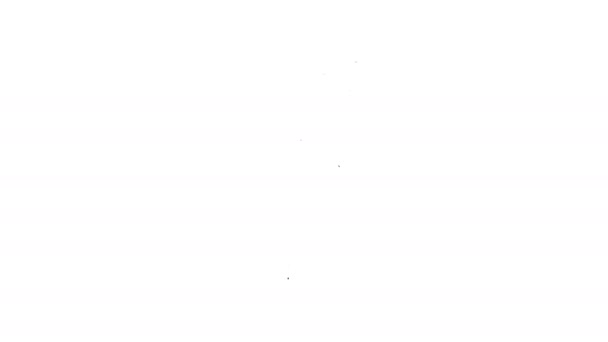 Black Line Mobiltelefon mit Schraubenzieher und Schraubenschlüssel-Symbol isoliert auf weißem Hintergrund. Anpassung, Service, Einstellung, Wartung, Reparatur. 4K Video Motion Grafik Animation — Stockvideo