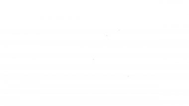 Siyah çizgili erkek iç çamaşırı simgesi beyaz arkaplanda izole edilmiş. Erkek iç çamaşırı. 4K Video hareketli grafik canlandırması