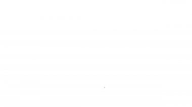 Beyaz arkaplanda siyah çizgili pantolon simgesi izole edildi. 4K Video hareketli grafik canlandırması