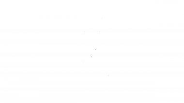 Siyah çizgili Blazer veya beyaz arkaplanda izole edilmiş ceket simgesi. 4K Video hareketli grafik canlandırması