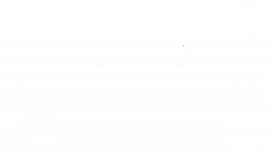 Siyah çizgi uzun kollu gömlek ikonu beyaz arkaplanda izole edilmiş. 4K Video hareketli grafik canlandırması