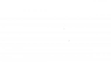 Siyah çizgi boş fotoğraf çerçeveleri ve beyaz arkaplanda izole edilmiş kalp simgeleri. Sevgililer Günü sembolü. 4K Video hareketli grafik canlandırması