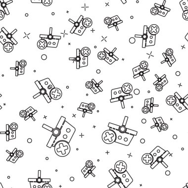 Siyah çizgi, beyaz arkaplandaki izole edilmiş alışveriş sepeti simgesini kaldır. İnternetten satın alma konsepti. Teslimat servisi. Süpermarket sepeti ve X işareti. Vektör İllüstrasyonu