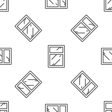 Pencereler için gri çizgi temizleme servisi beyaz arka planda izole edilmiş pürüzsüz desen. Silecek, kazıyıcı, silecek. Vektör İllüstrasyonu