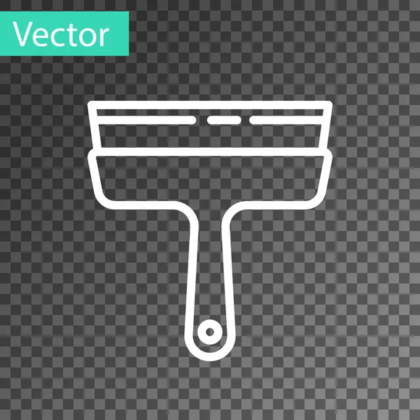 Línea Blanca Servicio Limpieza Con Limpiador Goma Para Ventanas Icono — Archivo Imágenes Vectoriales