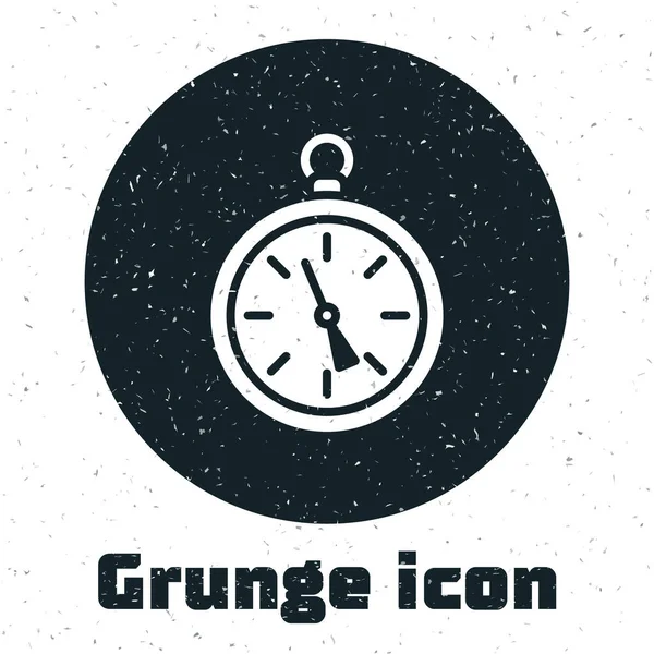 Grunge Compass Icoon Geïsoleerd Witte Achtergrond Windrose Navigatiesymbool Windroos Teken — Stockvector