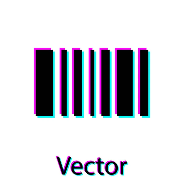 Schwarzes Barcode Symbol Isoliert Auf Weißem Hintergrund Vektorillustration — Stockvektor